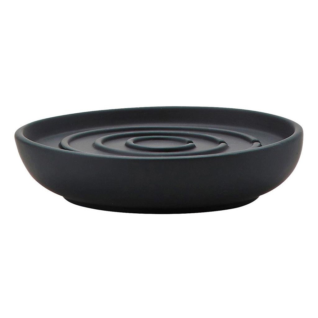 ZONE DENMARK Nova One Soap Dish - Modern Black Bathroom Soap Holder | Perfect for Showers, Sinks & Vanity Organization