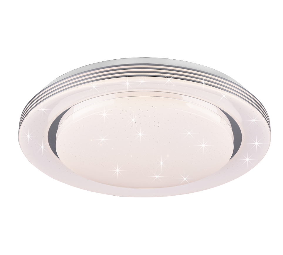 Atria LED Flush Mount Ceiling Light - Dimmable Modern Fixture in Multiple Sizes & Finishes (Brushed Nickel, Matte Black, White) - Perfect for Bedroom, Kitchen, Hallway & Office Lighting