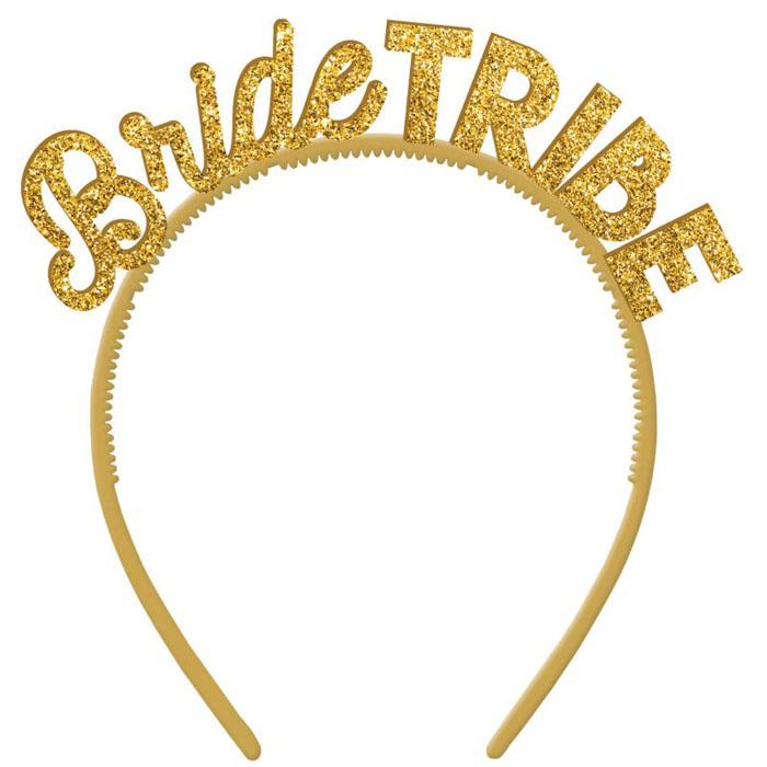 Sparkly Bridesmaid Headbands for Wedding & Bridal Shower - Glitter Hair Accessories for Bachelorette Party & Girls' Night Out