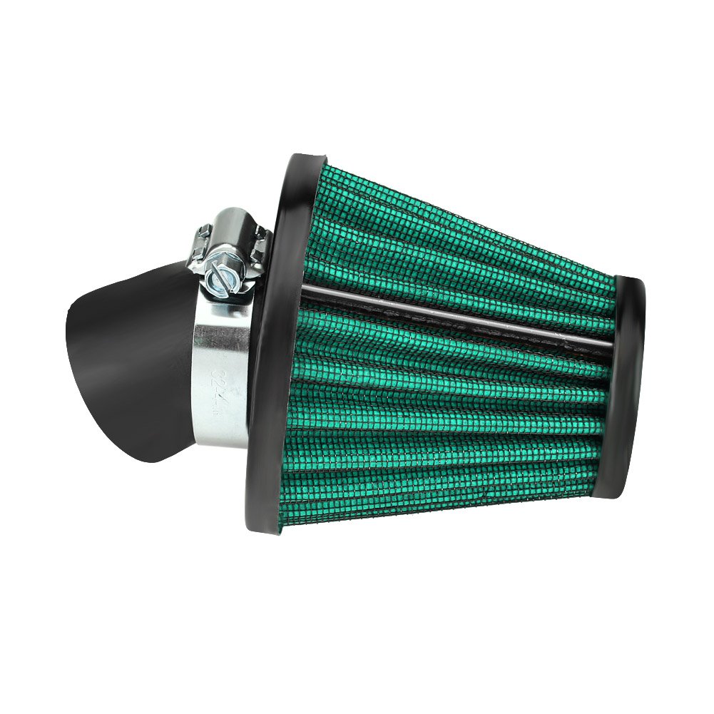 35mm/48mm 45 Degree Bend Motorcycle Air Intake Filter - High Performance Replacement Air Filter with Cleaning Kit for Harley, Honda, Yamaha - Perfect for Off-Road, Racing & Daily Commuting