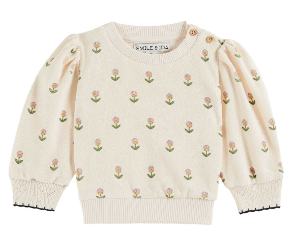 Emile & Ida Imprime Sweatshirt for Kids & Teens (6 Months to 14 Years) - Soft Cotton Pullover for School, Playdates & Family Outings