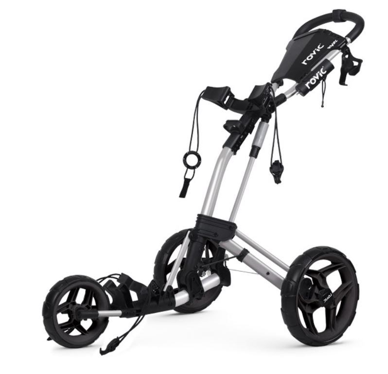 Rovic RV2L Lightweight Push Cart with Durable Wheels - Perfect for Shopping, Travel, and Airport Luggage Transport