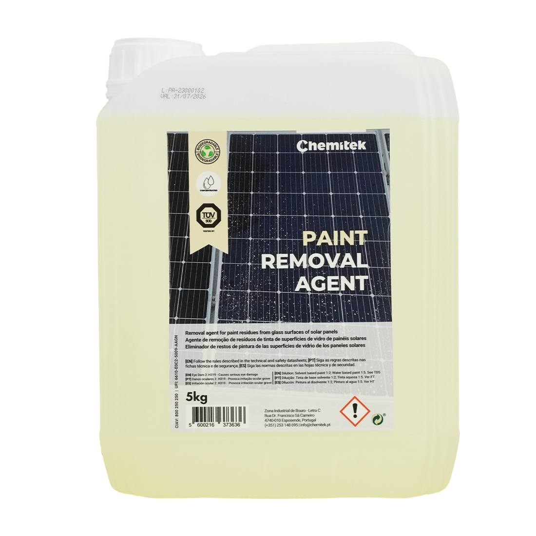 Chemitek Paint Remover - Heavy Duty Paint Stripper for Metal, Wood & Concrete | Safe & Effective Paint Removal Solution for DIY & Professional Use