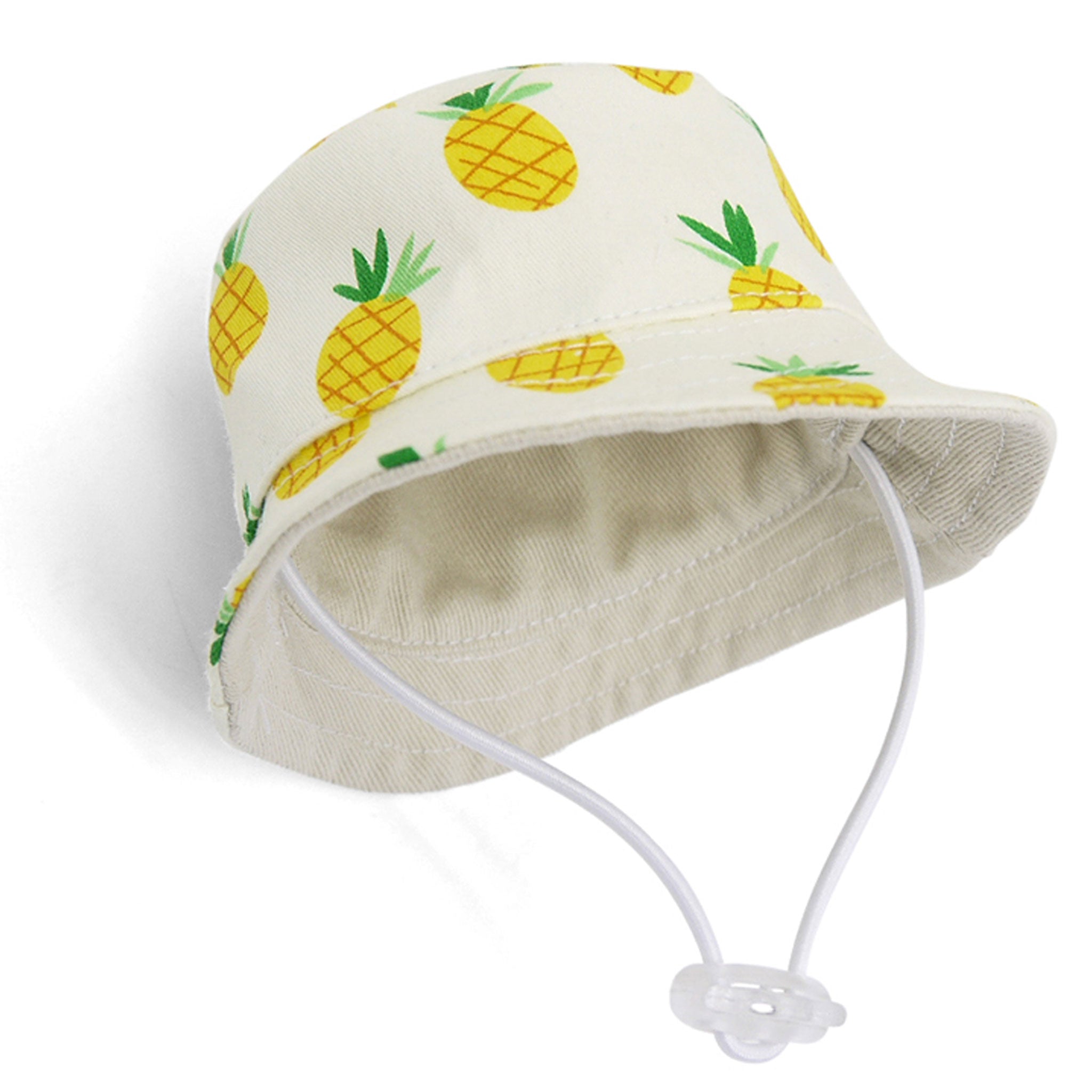 Dogo Pet Fashions Pineapple Hat for Dogs - Yellow Dog Costume Accessory for Summer Parties & Photo Shoots