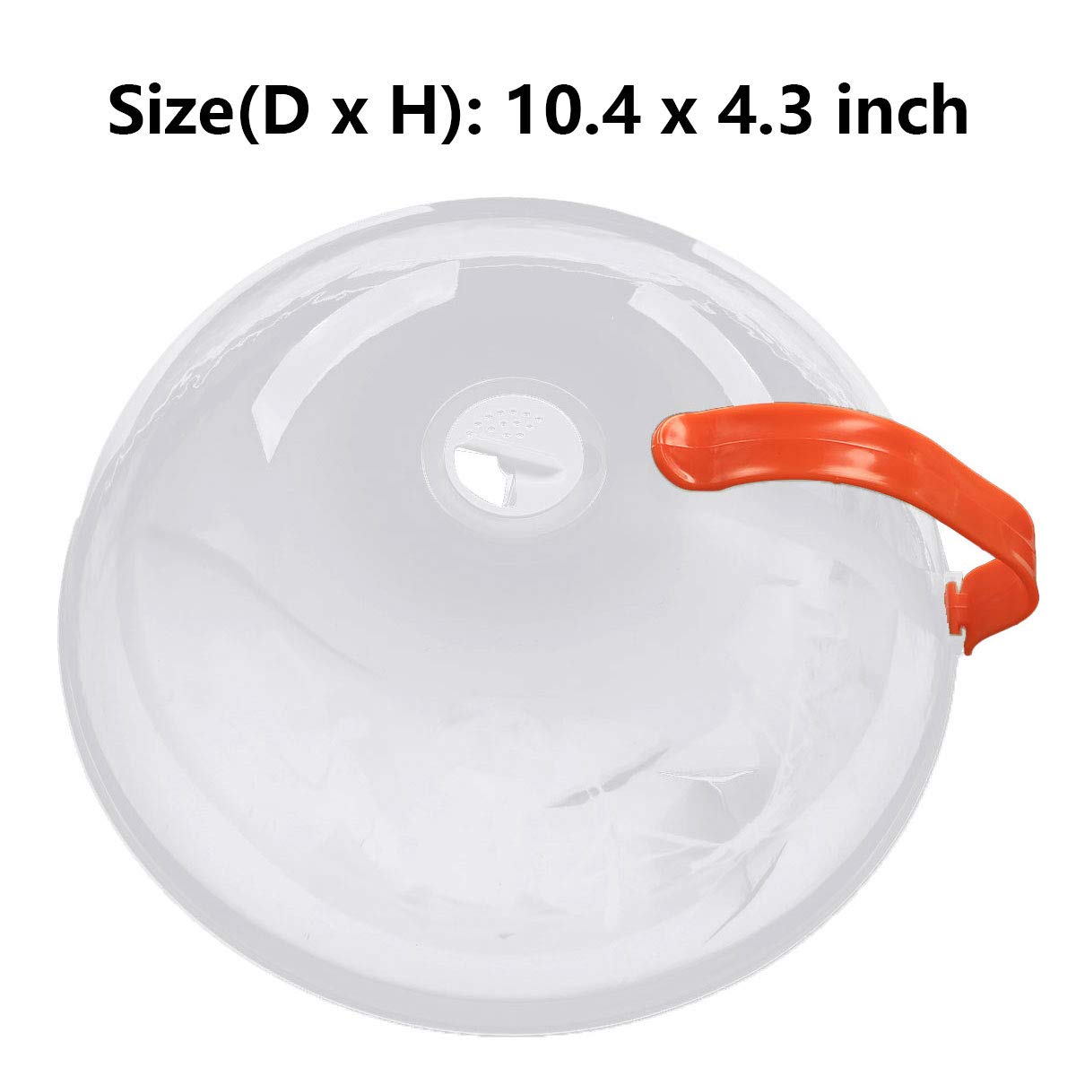 YiZYiF Microwave Cover - Reusable Splatter Guard with Steam Vents & Handle, Transparent Red Dish Lid for Home Kitchen Cooking - Perfect for Heating Food, Preventing Mess & Keeping Microwave Clean