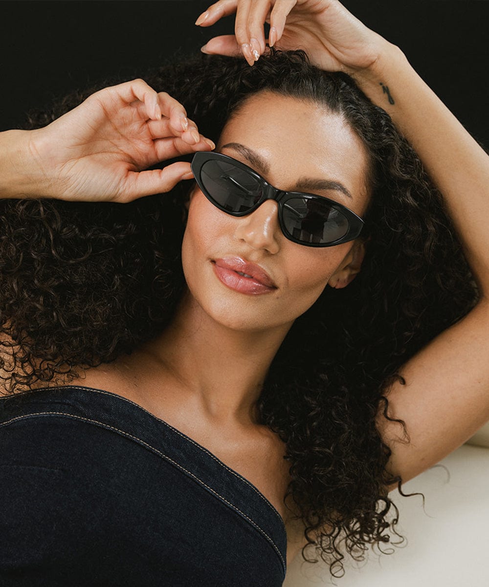 Stylish Demi Cat Eye Sunglasses for Women - UV Protection & Polarized Lenses - Perfect for Driving, Beach & Outdoor Activities