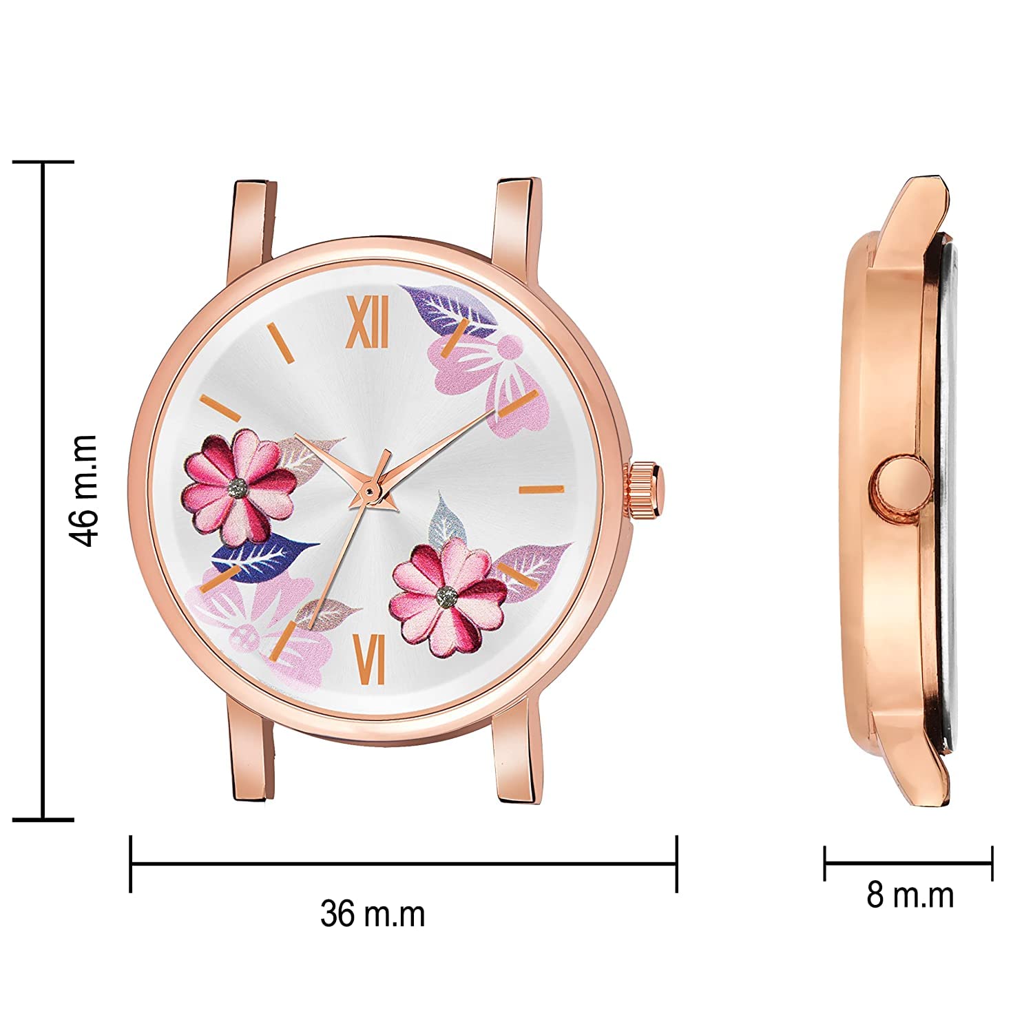 2-Pack Multi-Color Rubber & Leather Strap Watches for Girls - Fashionable & Durable Wristwatches for School, Sports, and Everyday Wear