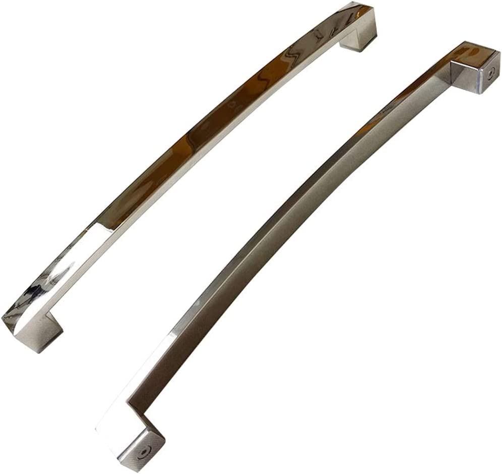 MIQXUAN Shower Door Handle Replacement - 2 Pack Stainless Steel Glass Door Handles for Bathroom & Interior Doors - Push Pull Bar for Easy Installation - Perfect for Home, Office & Commercial Use