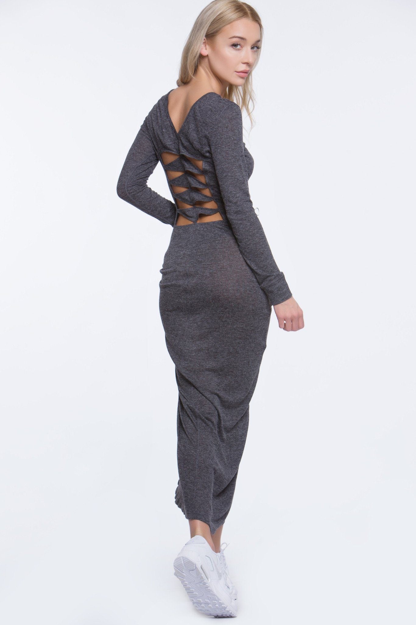 Jaffa Cut Out Dress - Sexy Bodycon Midi Dress for Women | Perfect for Night Out, Party, and Date Night