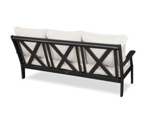 Polywood Braxton Deep Seating Sofa - Outdoor Patio Furniture Set for Garden, Poolside & Backyard Relaxation
