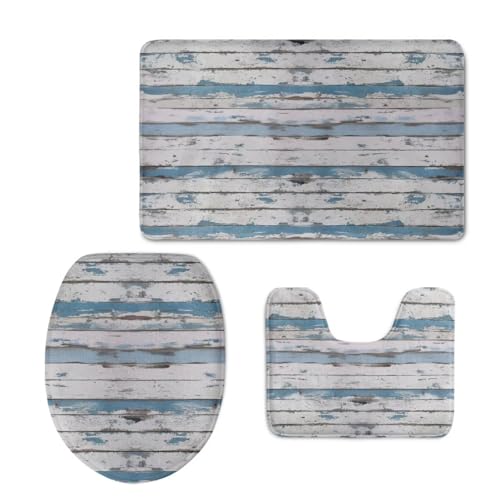 Retro Wooden Blue