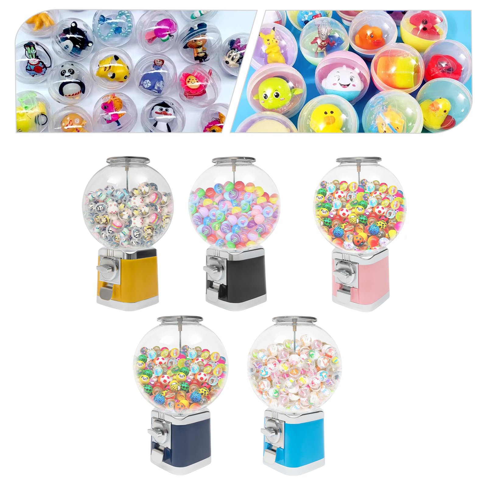 Sky Blue Mini Gumball Vending Machine - Candy & Toy Dispenser for $1 Coins | Perfect for Retail Stores, Arcades & Birthday Parties