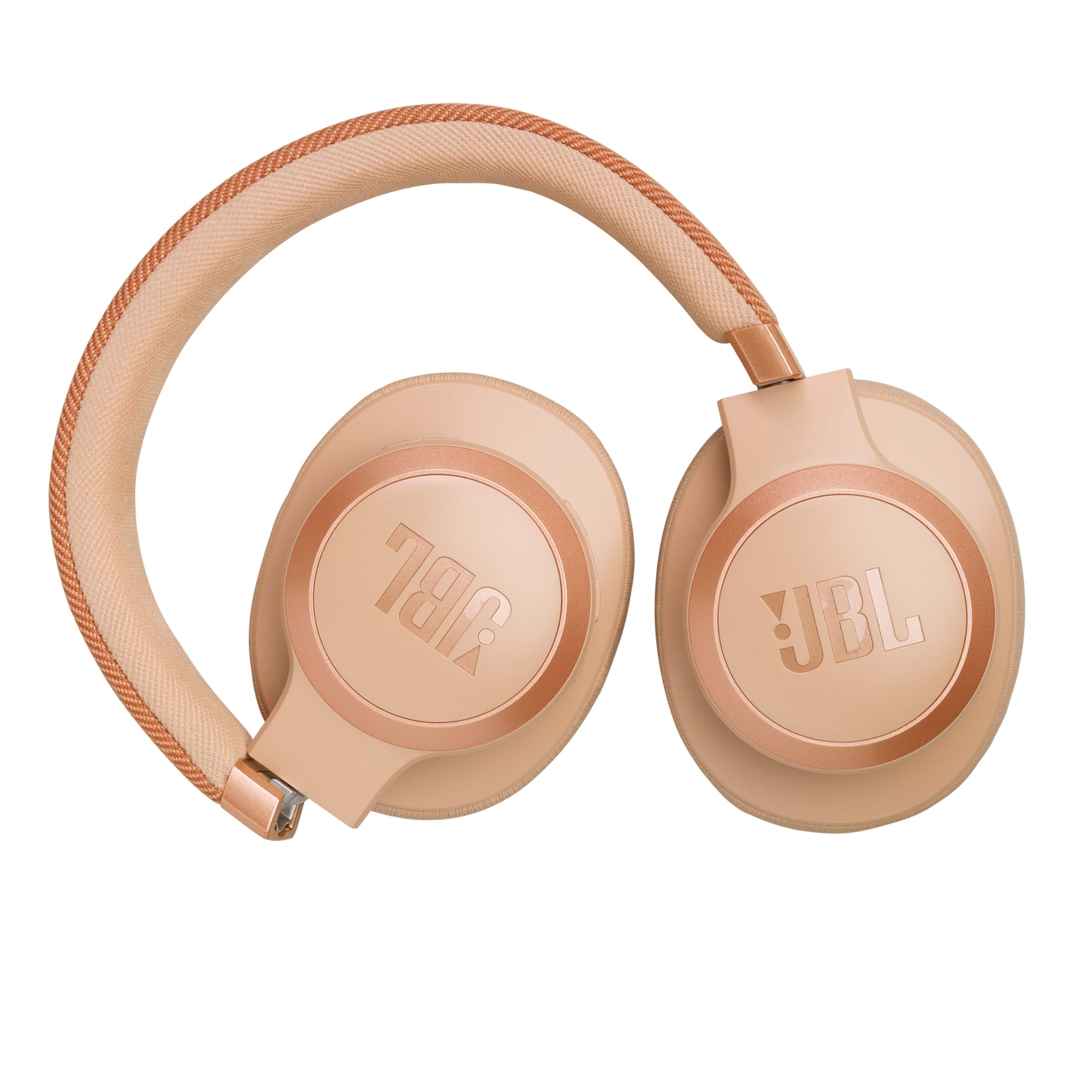 JBL Live 770 NC Wireless Over-Ear Headphones with Active Noise Cancelling, 65-Hour Battery Life, Bluetooth 5.0, Built-in Mic - Sandstone | Perfect for Travel, Work & Home Entertainment