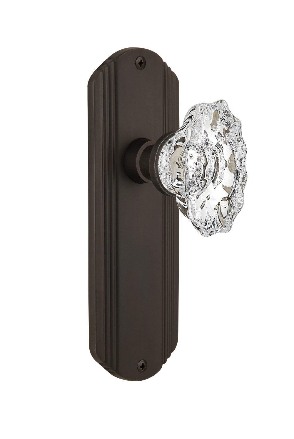 Vintage Deco Plate with Chateau Knob - 2.375