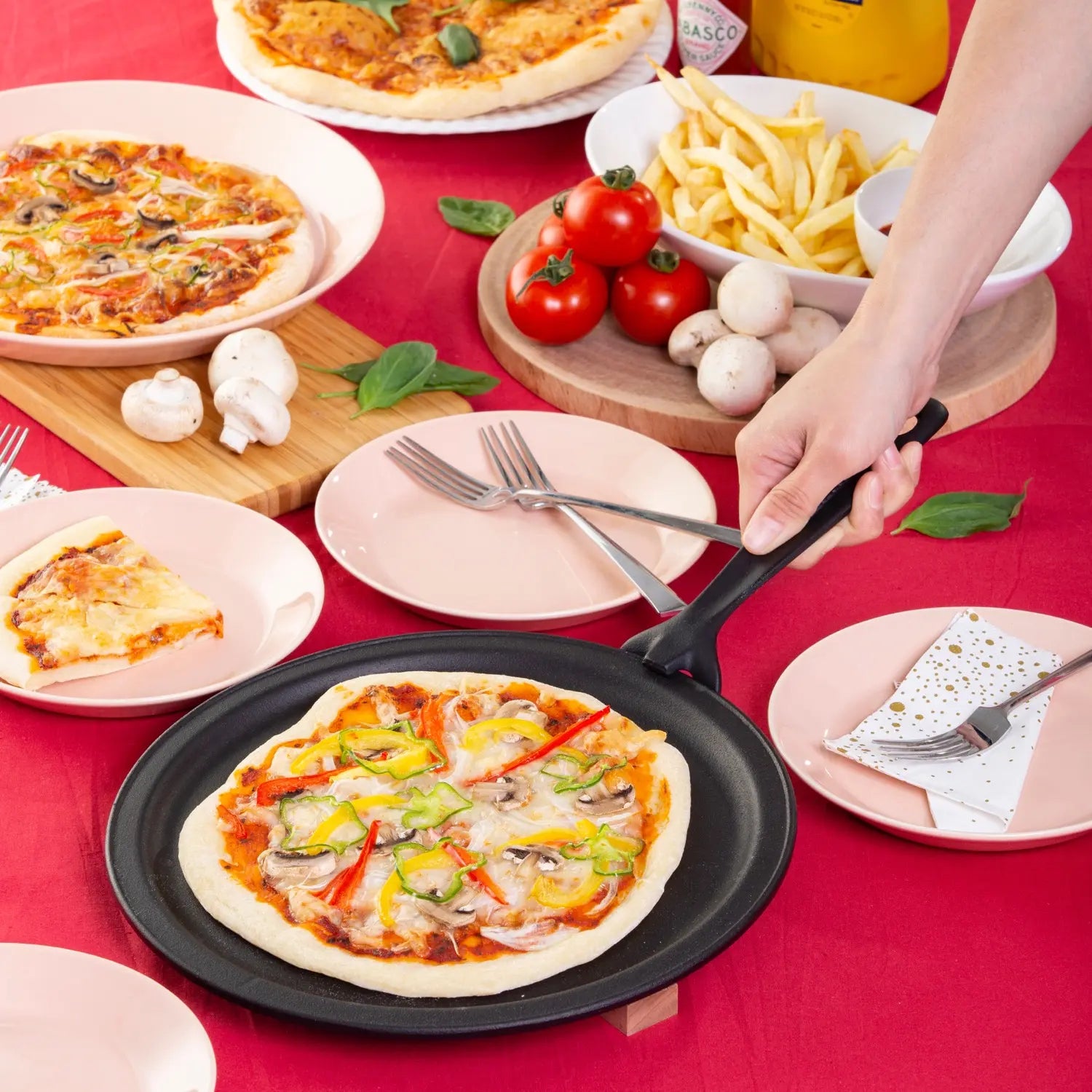 Premium Iwachu Induction Cast Iron Pizza Pan – 12 Inch Non-Stick Skillet for Perfect Homemade Pizza, Baking & Roasting – Ideal for Oven, Stovetop & Camping Cooking