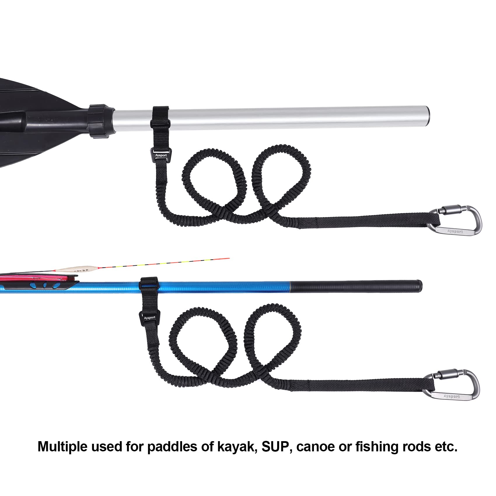 **Ayaport Kayak Paddle Leash - Secure & Durable Kayaking Accessory for Fishing, SUP, Canoe & Sailing - Perfect for Water Sports & Outdoor Adventures**
