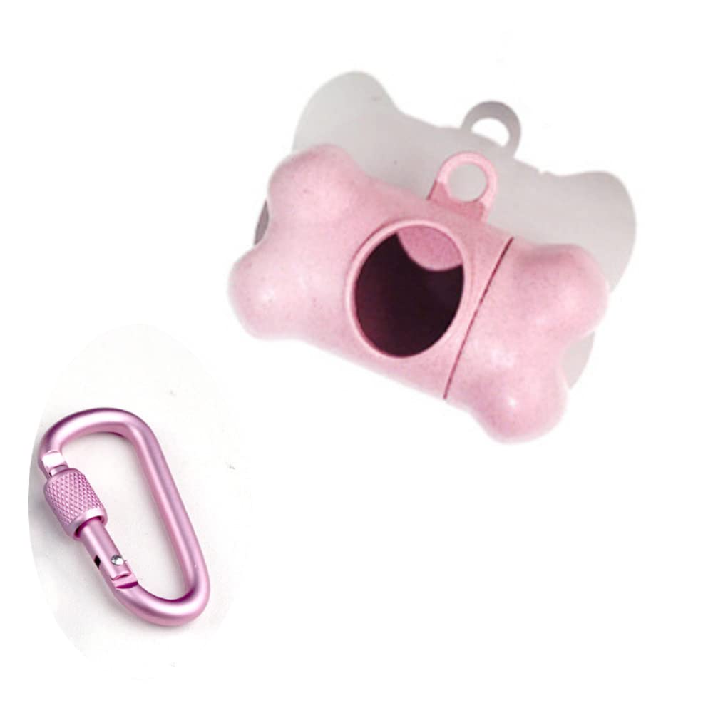 1Pc Bone-Shaped Dog Poop Bag Holder - Portable Biodegradable Waste Bag Dispenser with Clip for Dogs - Perfect for Walking, Hiking & Outdoor Pet Cleanup