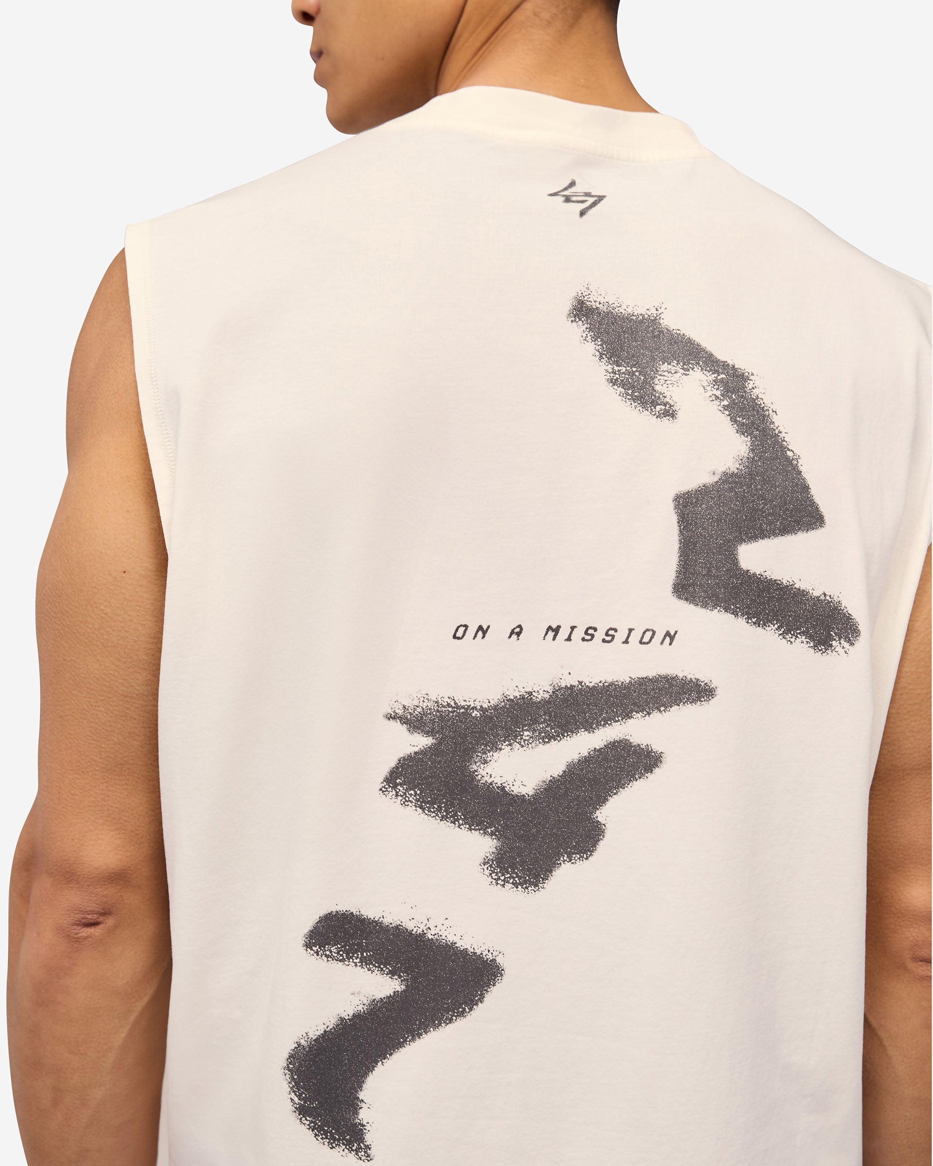 247 Motion Oversized Tank Top - Flat White | Women's Loose Fit Casual Shirt for Yoga, Gym & Everyday Wear