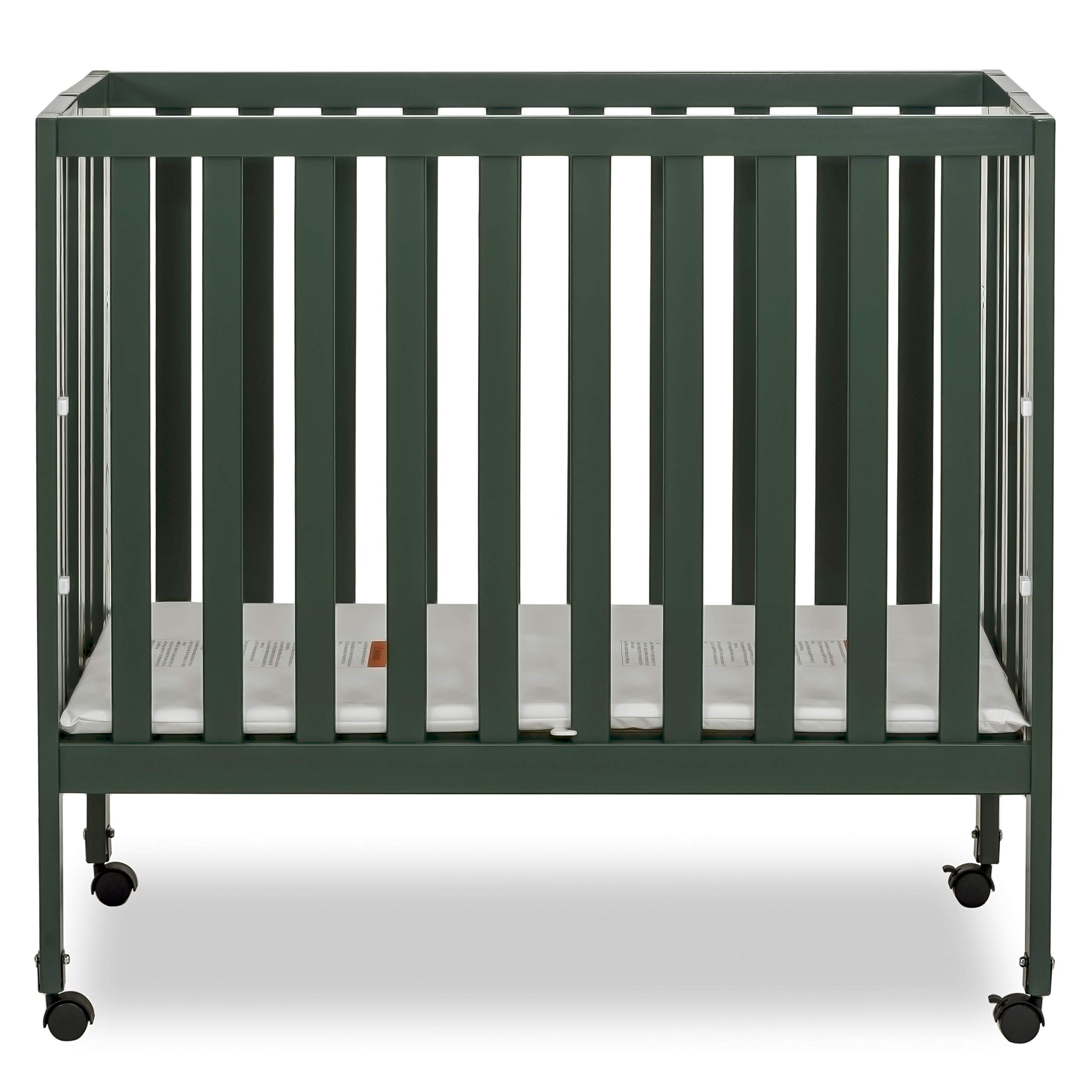 Dream On Me Jett Lightweight Portable Convertible Crib - 3 Adjustable Mattress Heights, Foldable Travel Crib with 1.5