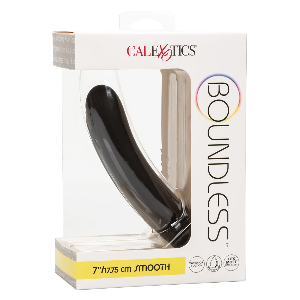 Boundless 7 Inch Smooth Silicone Dildo with Strong Suction Cup - Realistic Adult Toy for Solo Play, Couples & BDSM Exploration