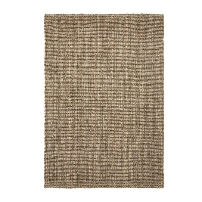 Kula Braided Jute Handwoven Reversible Indoor Area Rug - Eco-Friendly Natural Fiber Floor Mat for Living Room, Bedroom & Nursery Decor
