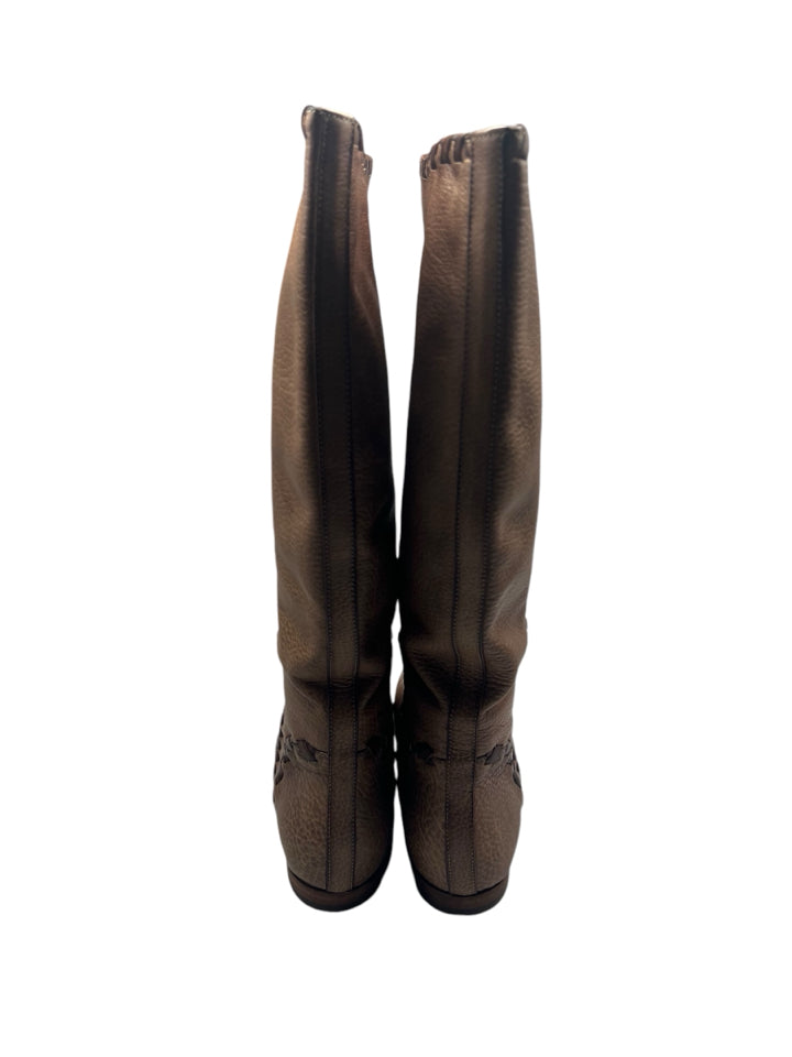 Gucci Janis Brown Leather Ankle Boots Size 9.5 for Women - Stylish & Comfortable Fall/Winter Fashion Footwear for Office, Dating & Night Out