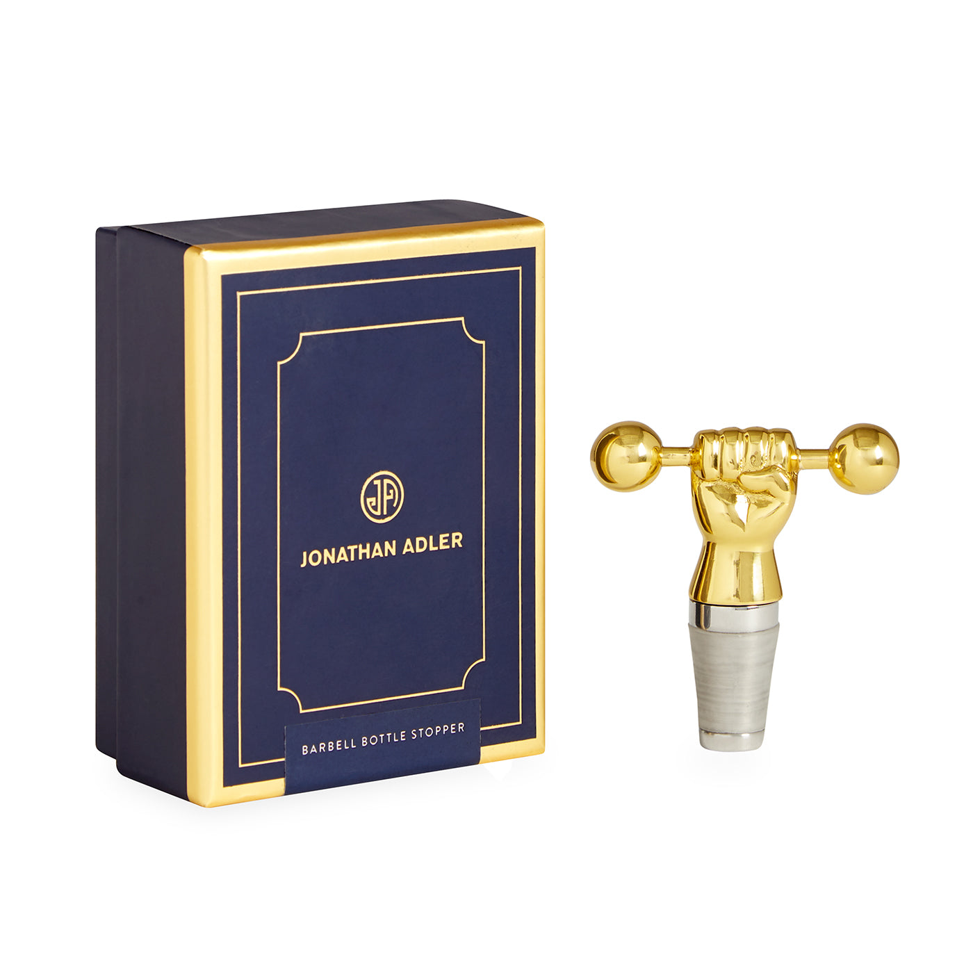 Premium Barbell Bottle Stopper - Durable Wine & Champagne Bottle Sealer for Home Bars, Parties & Gifts - Keep Drinks Fresh & Sparkling