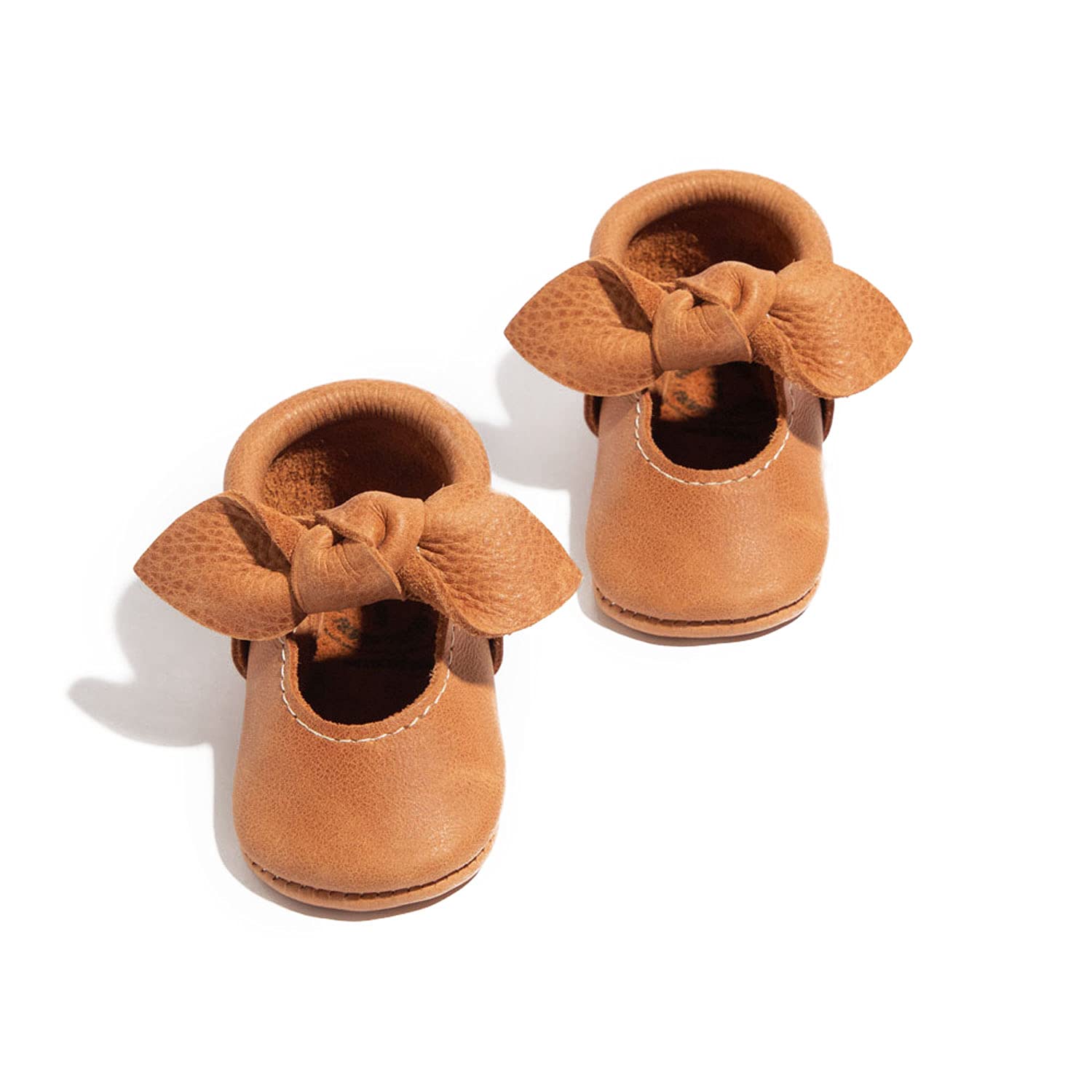 Soft Sole Knotted Bow Moccasins for Baby Girls & Boys - Comfortable First Walkers & Cute Nursery Slippers for Newborns & Toddlers