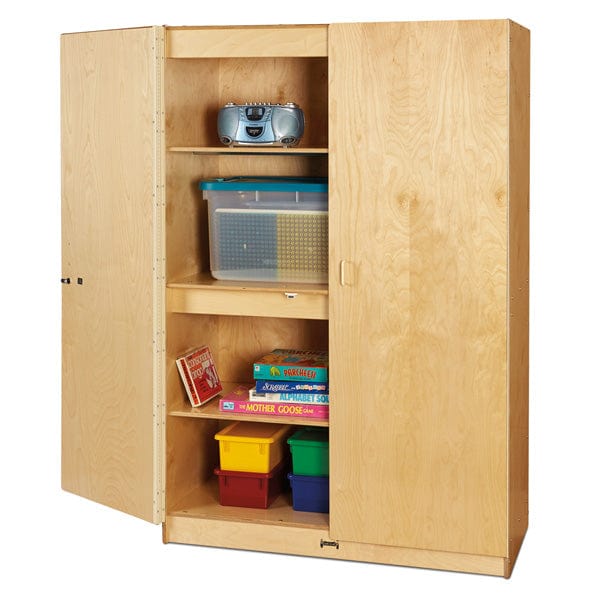 Jonti Craft® Wide Storage Cabinet - Durable Kids Classroom & Home Organizer for Toys, Books & Supplies - Perfect for Daycare, Preschool & Playroom Storage