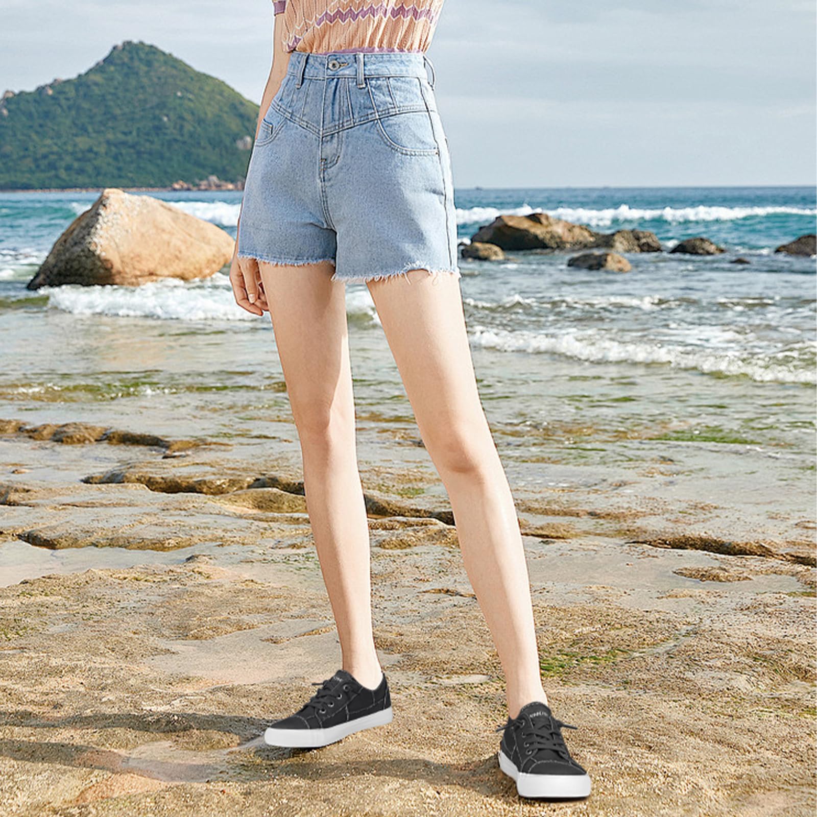 **JENN ARDOR Women's Slip-On Sneakers - Low Top Canvas Loafers for Casual Wear, Tennis & Fashion | Comfortable Walking Shoes for Everyday Use**