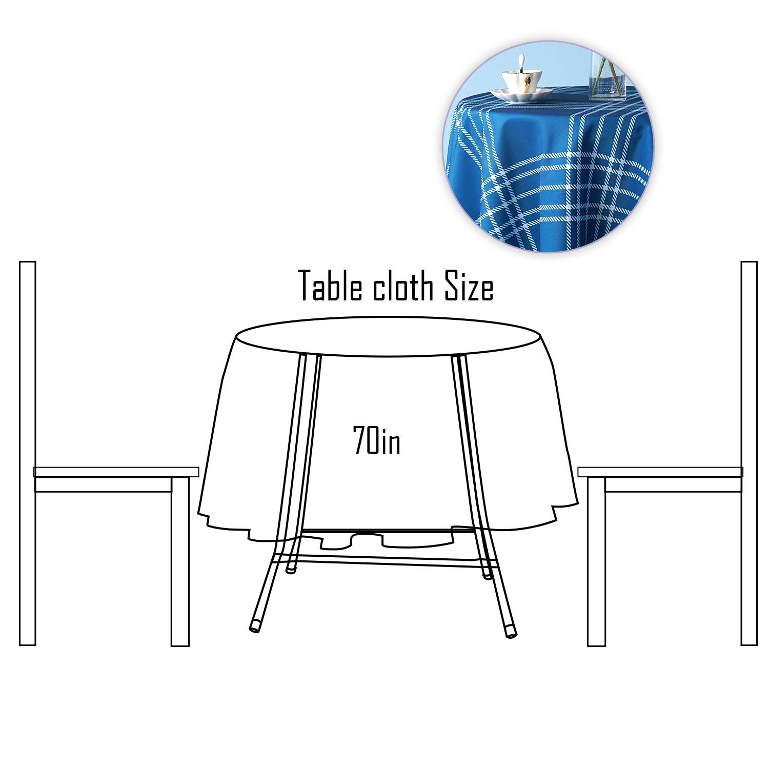 Premium Polyester Tablecloth - 70