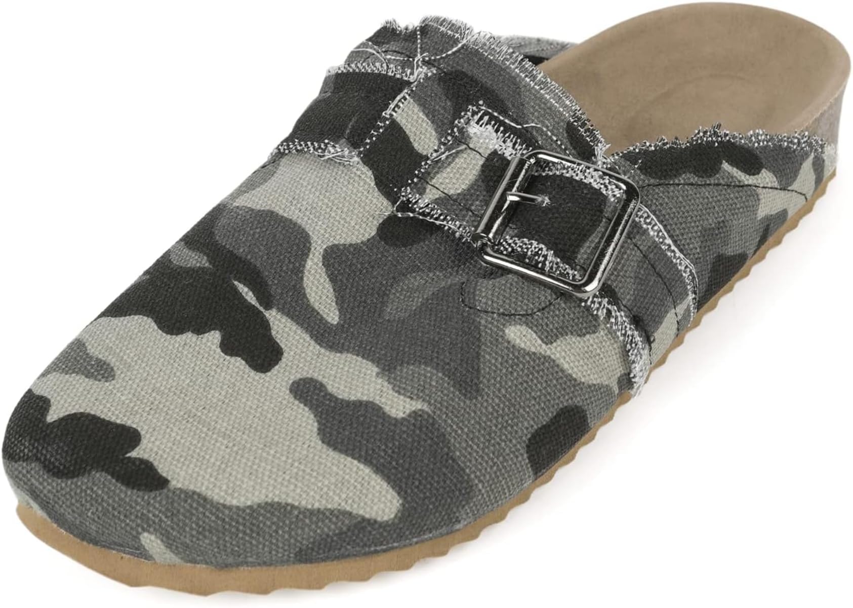 RACHAPE Women's Vintage Canvas Loafers - Slip On Clogs, Flat Slides & Backless Mules - Comfortable Casual Sneakers for Walking, Work & Everyday Wear