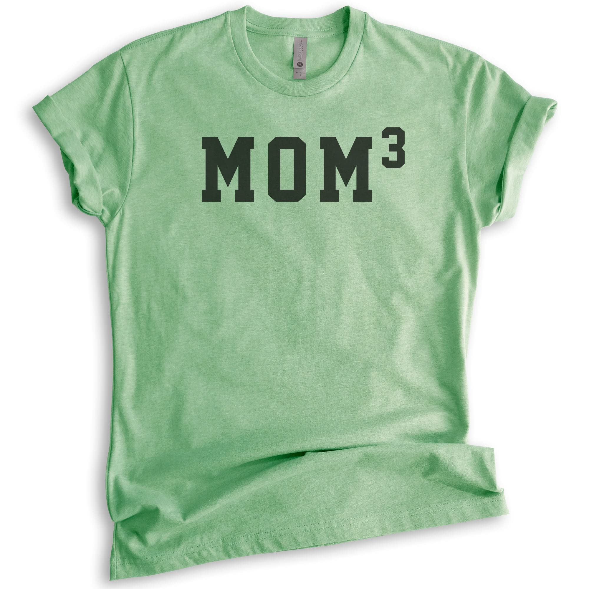 Comfortable Unisex Mom T-Shirt for Women - Heather Apple Green X-Large - Perfect for Mother's Day Gifts, Family Reunions & Casual Wear