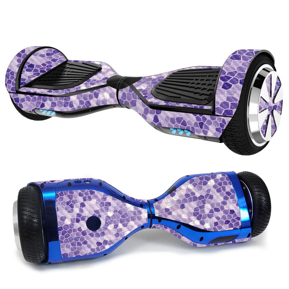 Premium Carbon Fiber Skin for Ultra Hoverboard - Stained Glass Design | Protective & Durable Textured Vinyl Wrap | Easy to Apply, Remove & Change Styles | Made in USA | Perfect for Personalization, Protection & Style Enhancement on Electric Scooters