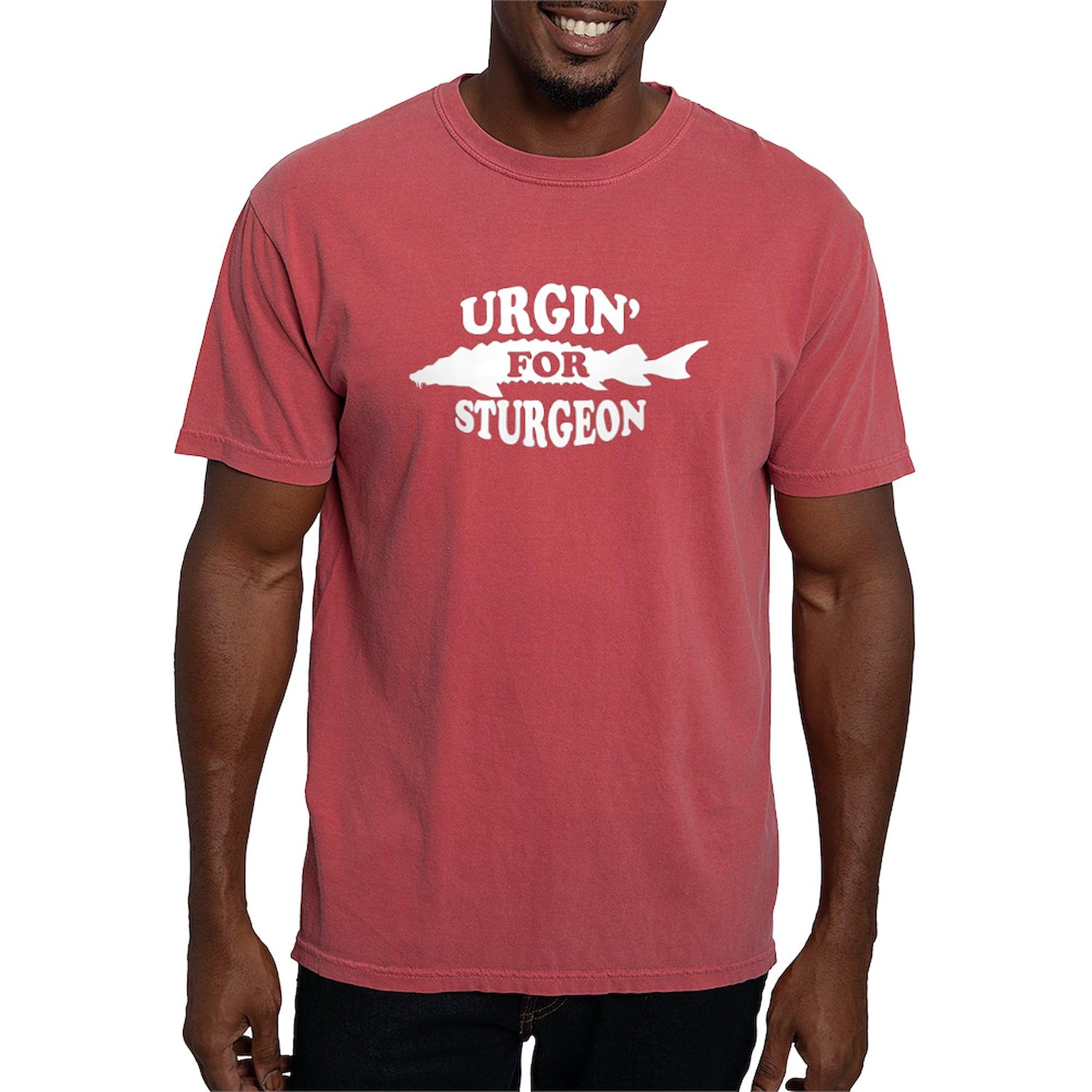 Sturgeon Black T-Shirt for Men - Comfort Colors Soft Cotton Tee - Casual Wear, Fishing & Outdoor Activities