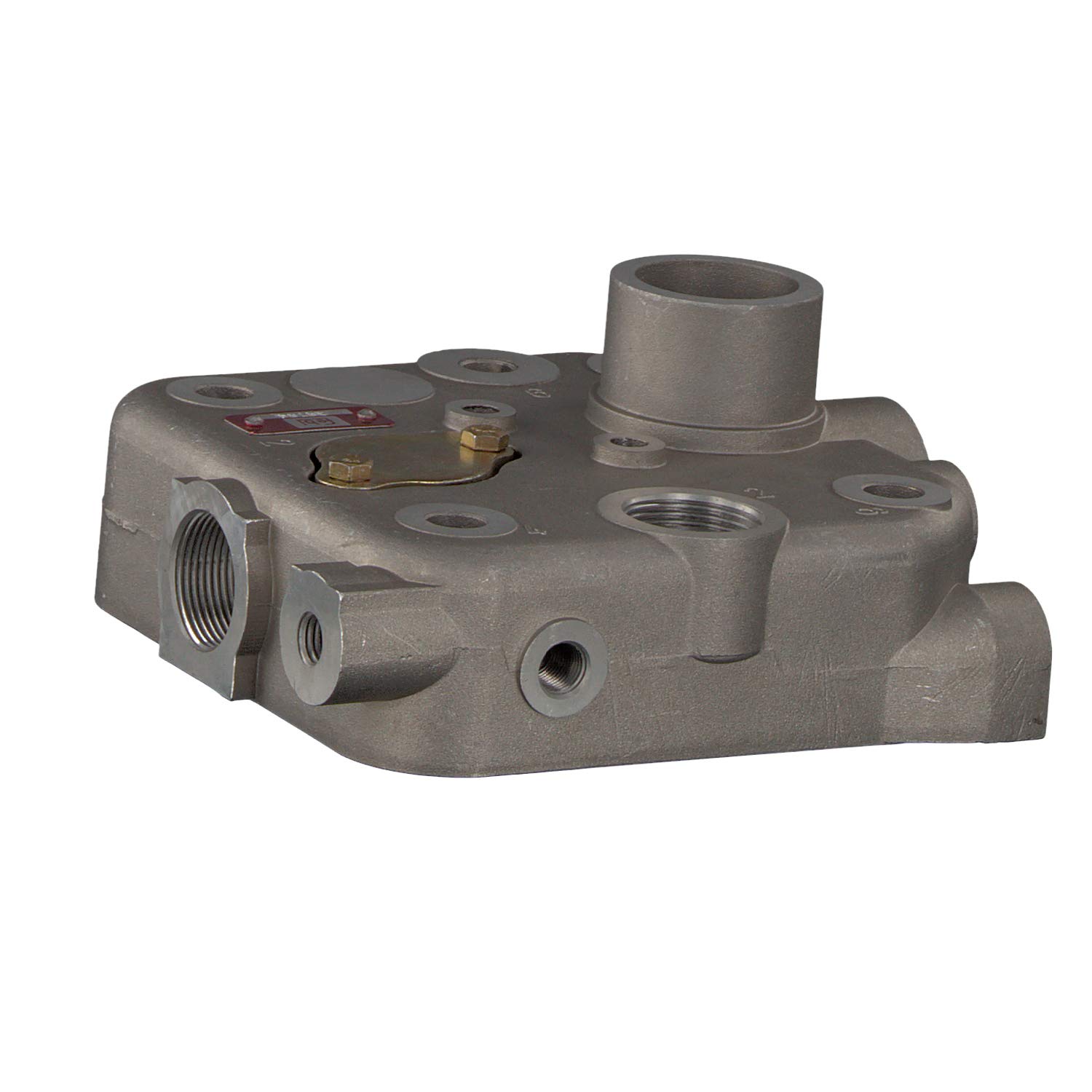 febi bilstein 35756 Air Compressor Cylinder Head - No Valve Plate Included - Replacement Part for Industrial & DIY Air Compressors - Pack of 1 - Perfect for Repair & Maintenance