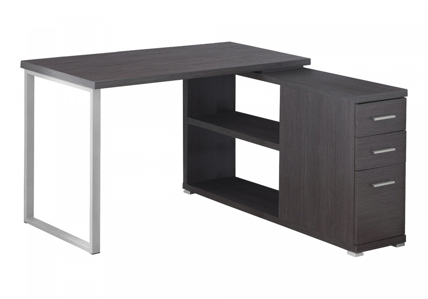 Kivo Desk - Adjustable Standing Desk in Grey | Ergonomic Home & Office Workspace Solution for Productivity & Comfort