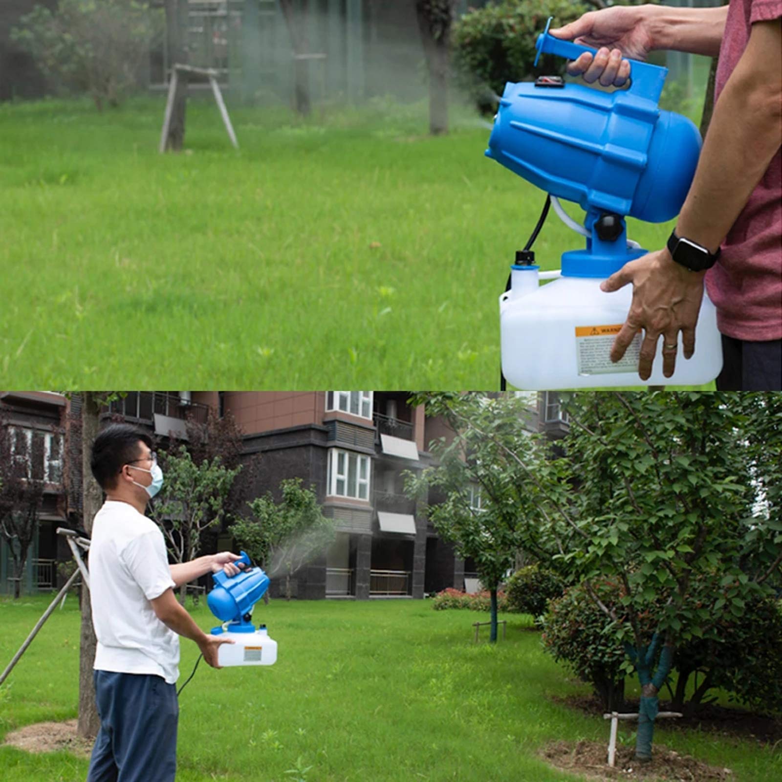 JMG 5L Electric ULV Fogger Sprayer - Cold Fogging & Ultra-Low Volume Nebulizer for Indoor/Outdoor Sterilization - 110V/220V for Garden, Yard, Greenhouse & Disinfection