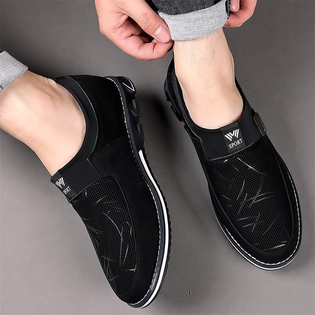 Premium Men's Casual Sneakers & Loafers - Comfortable Walking Shoes for Business, Office & Outdoor | Luxury Leather Driving Shoes for Men | Ideal for Work, Travel & Daily Wear