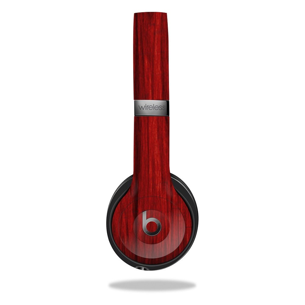 MightySkins Cherry Grain Vinyl Skin Wrap for Beats Solo 3 Wireless Headphones - Durable Protective Cover with Wood Texture Design - Perfect for Travel, Workouts & Everyday Use