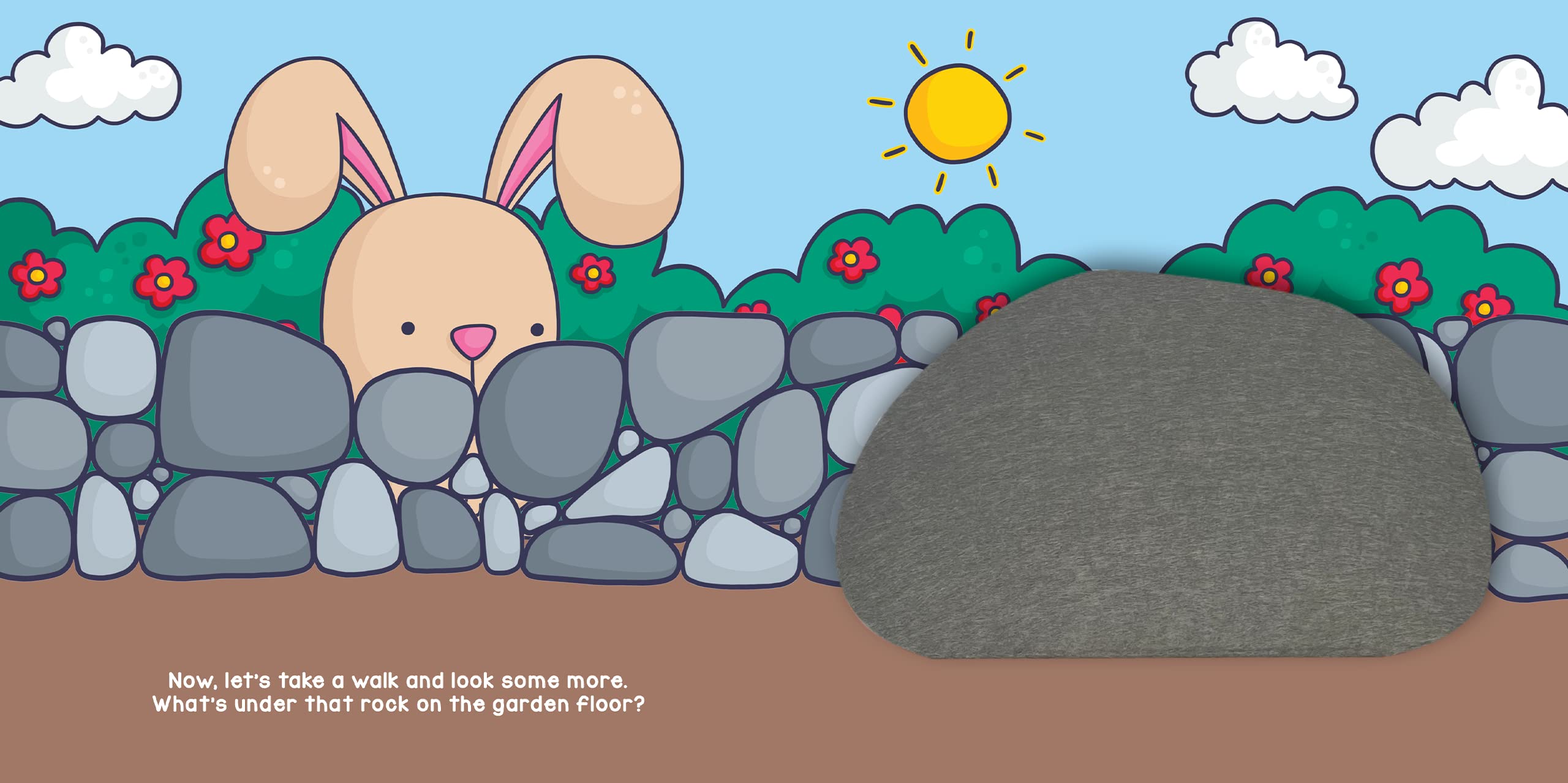 Little Hippo Books Peek and Seek In the Garden - Interactive Touch & Feel Board Book for Toddlers 1-3 Years | Sensory Learning & Early Development Baby Book | Perfect for Bedtime Stories, Playtime & Parent-Child Bonding