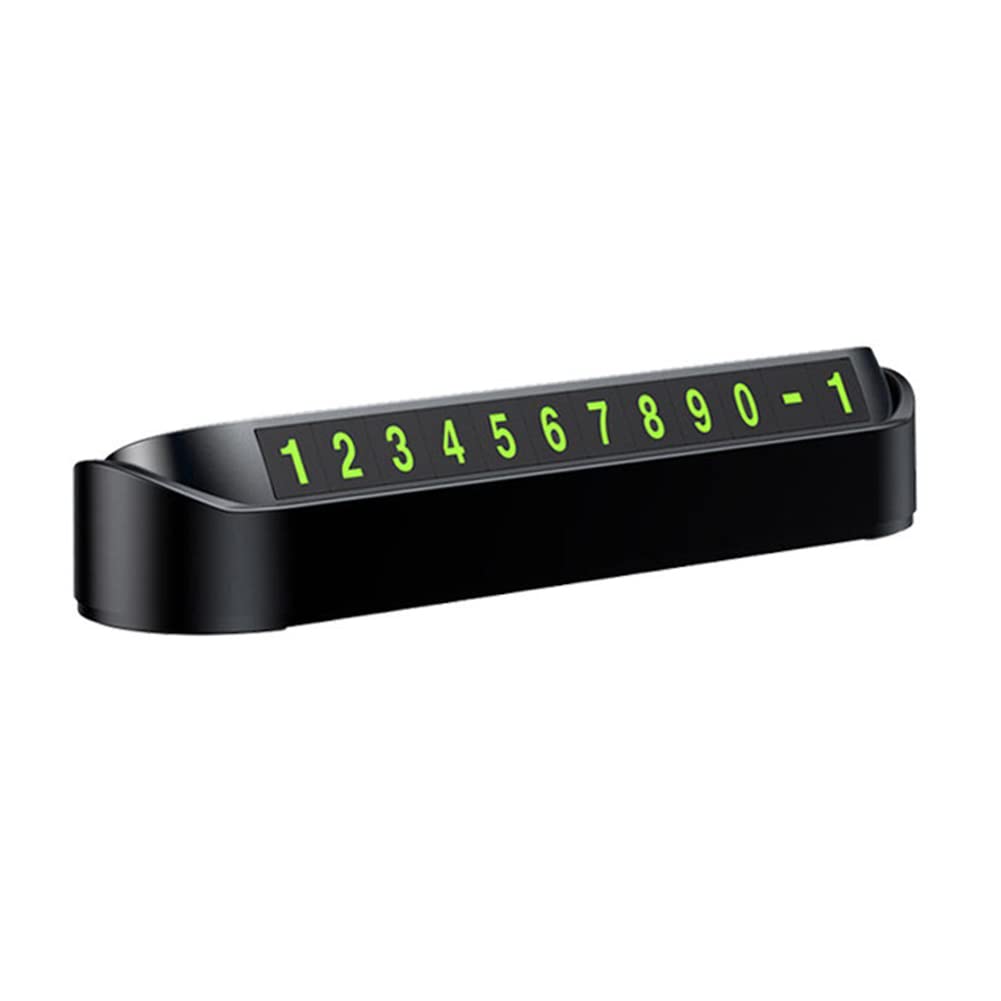 AIZHIYI Glow-in-the-Dark Temporary Parking Sign - Durable High-Temperature Resistant Car Number Plate for Nighttime Visibility | Perfect for Street Parking, Valet Services & Emergency Contact Display
