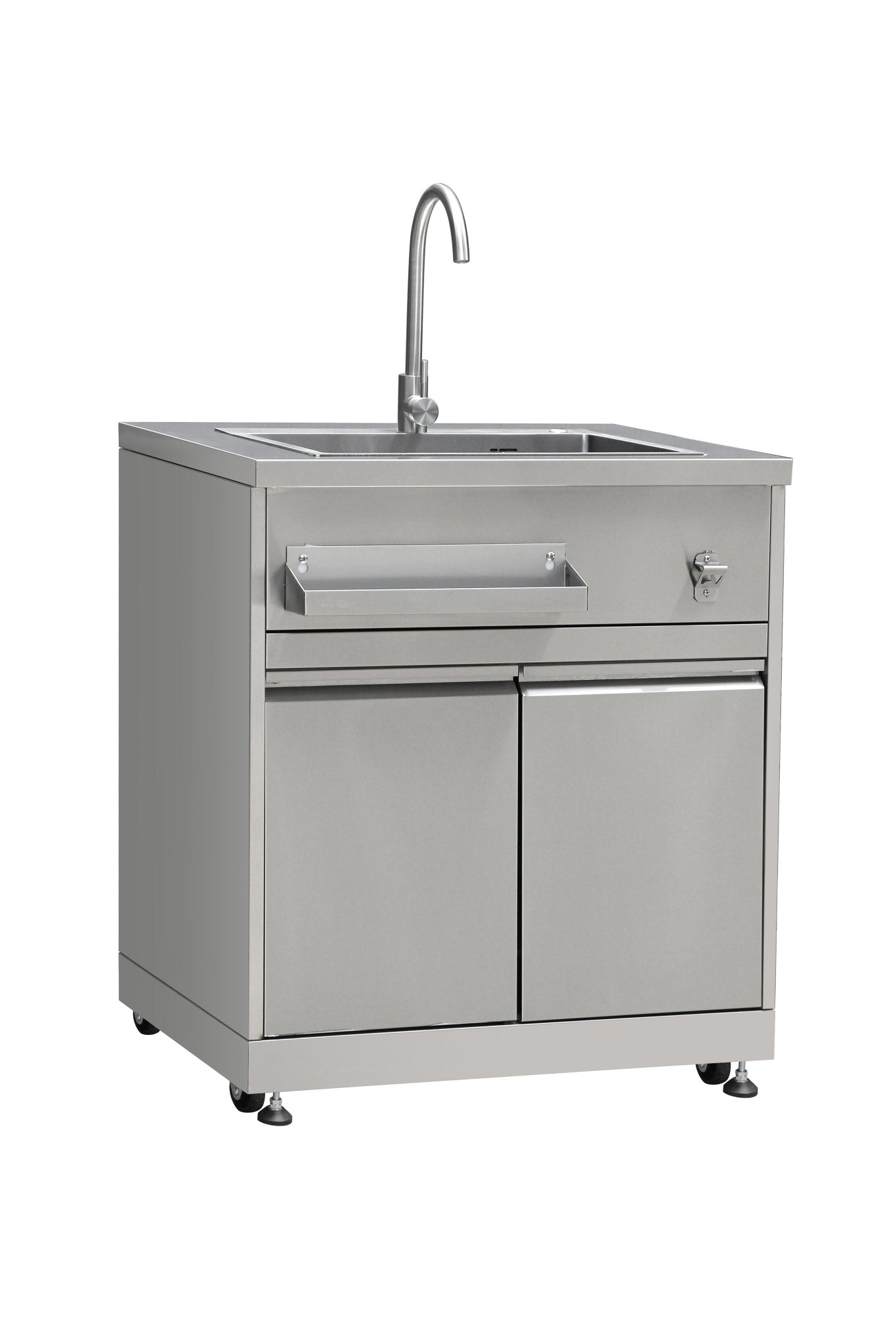 Stainless Steel Outdoor Kitchen Sink Cabinet - Durable & Weatherproof for Patio, BBQ, and Backyard Cooking | SINDA