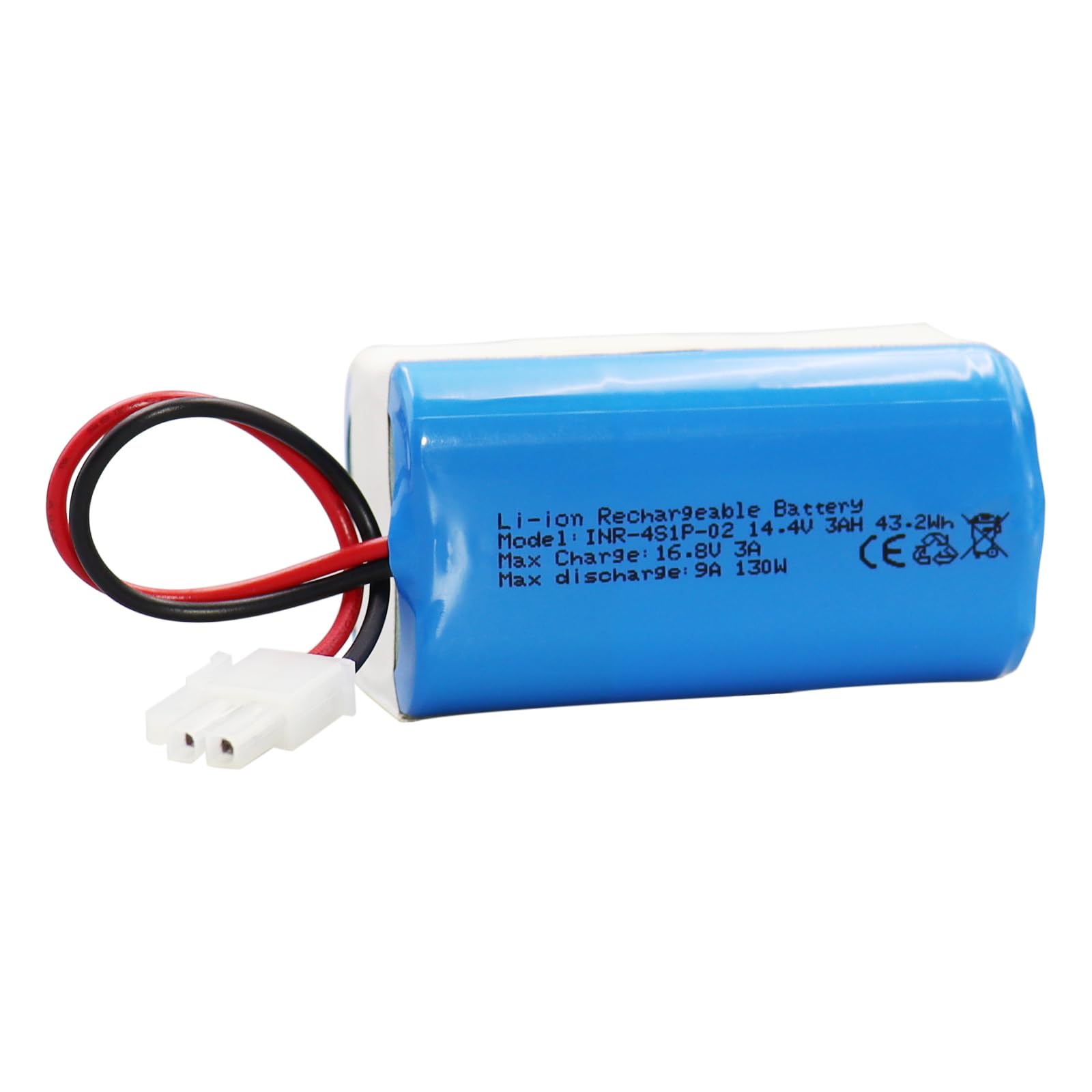 KBT 14.4V 3000mAh Replacement Battery for ILIFE A4s/A4s Pro/A6/A7/A8/A9 Robot Vacuum - High Capacity Long Lasting Power for Smart Home Cleaning Robots - Perfect for Hard Floors, Carpets & Pet Hair Removal