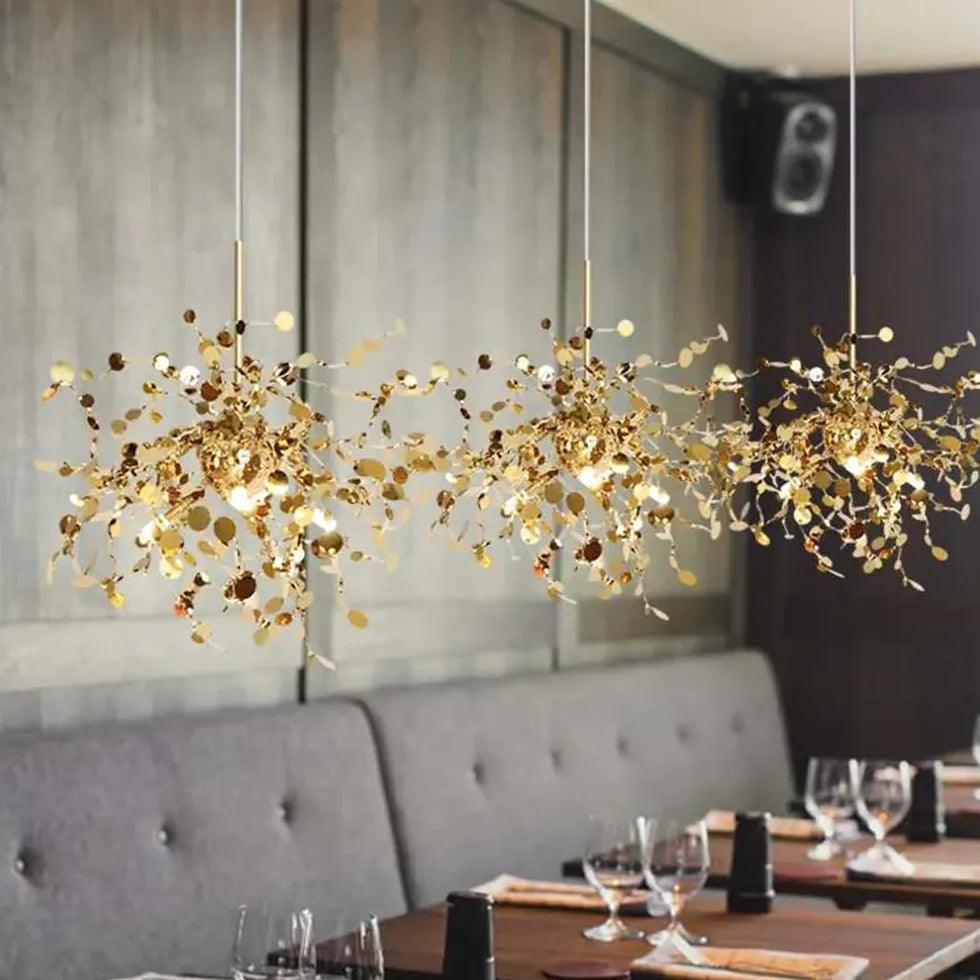 Modern Starlight Kitchen Pendant Light - Dimmable LED Hanging Fixture for Dining Room, Island, Bar & Breakfast Nook