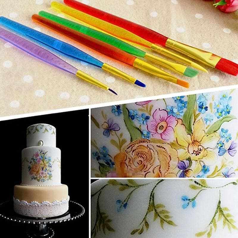 6-Piece Premium Paint Brush Set for Home Decorating, DIY Crafts, and Art Projects - Perfect for Canvas, Wood, and Wall Painting