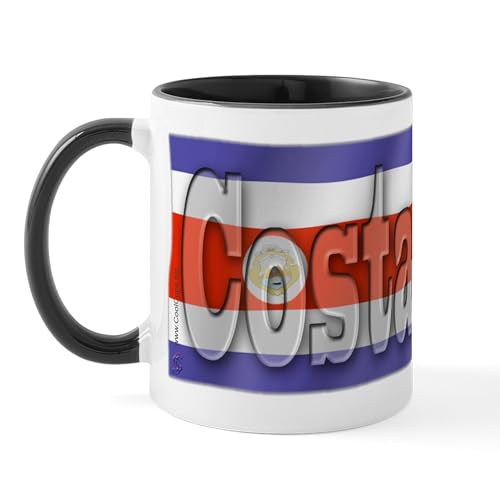 White/Black Inside - Soccer Flag Costa Rica Mug