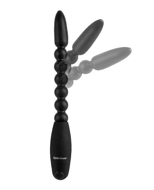 Anal Fantasy Collection Flexa Pleaser Power Beads - 7 Inch Waterproof Black Anal Beads for Couples & Solo Play - Perfect for Sensual Massage, Foreplay & Intimate Exploration