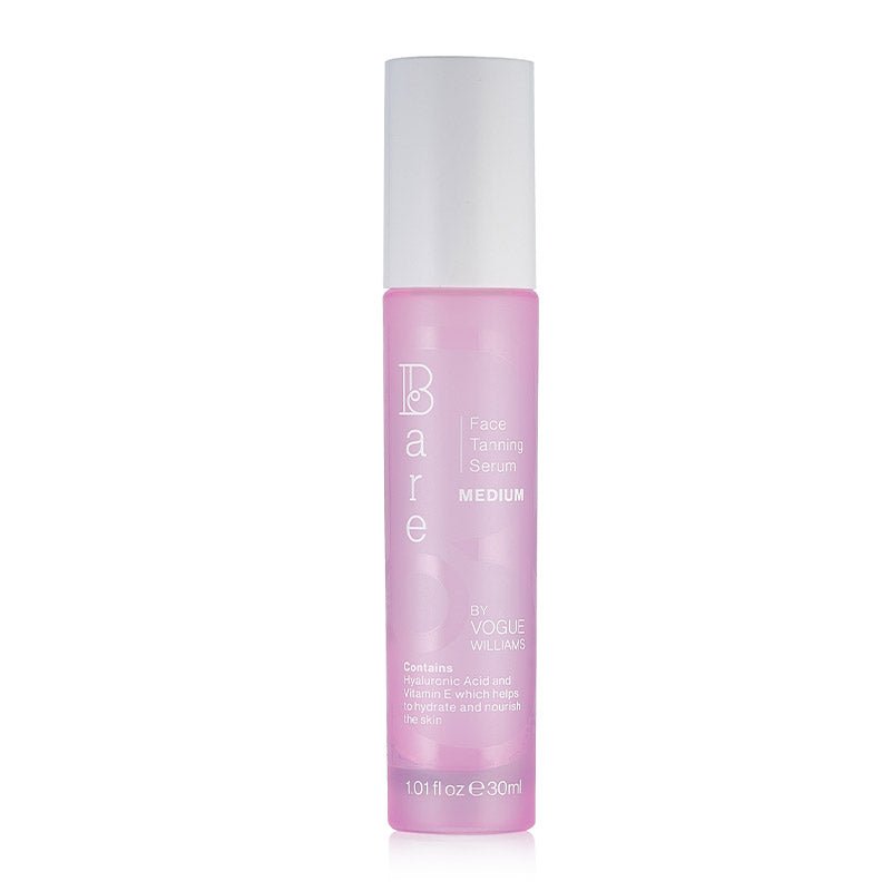 Bare by Vogue Self Tanning Face Serum - Natural Glow for Fair to Medium Skin Tones | Vegan & Cruelty-Free | Perfect for Daily Use & Special Occasions