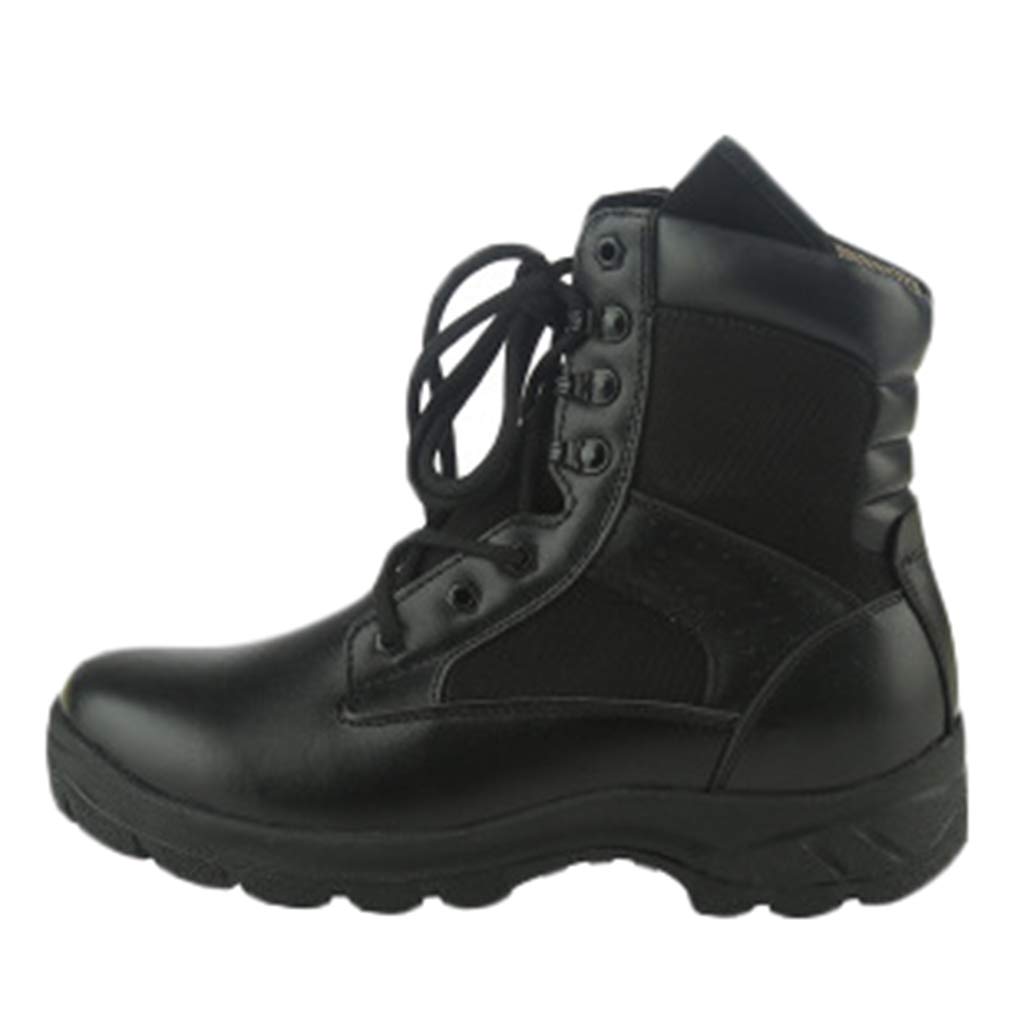 Men's Military Tactical Boots - Black Desert Combat Boots for Outdoor Hiking, Security & Cadet Duty | Durable Lace-Up Army Shoes for Adventure & Work